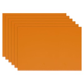 PATIKIL 150x100x3mm Phenolic Plastic Board, 6 Pcs Resin Laminated Sheet Plate Board PCB for Electrical Electronic Fixtures DIY and Crafts, Orange Red