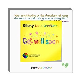 Sticky-inspirations Inspirational Sticky Notes (Get Well Soon)