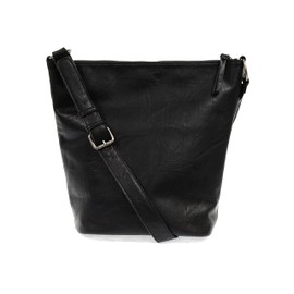Joy Susan Women's Nori Crossbody Bucket Bag Convertible Tote - Black