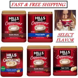 Hills Bros. Instant Cappuccino Mix,(16 oz, Pack of 1) - (Select Your Flavor) - English Toffee