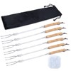 HENGI 6 Pack Marshmallow Sticks for Fire Pit, 30" Extendable