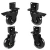 3" Side Mount Caster Wheels, Hirate Heavy Duty L- Shaped