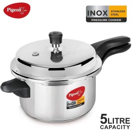 Pigeon Pressure Cooker - 5 Quart - Inox Stainless Steel Outer Lid