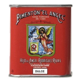 Spanish Smoked Sweet Paprika. El Angel brand since 1880. 1 Tin