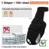 QBLEEV Female Dog Diapers with Adjustable Suspenders – Washable Sanitary