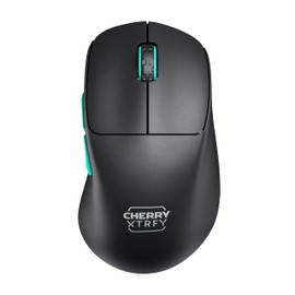 CHERRY XTRFY M64 WIRELESS Ultra-Light Gaming Mouse, Wireless 2.4 GHz RF, Optimised for E-Sports, Ergonomic Shape with Flat Front, Black