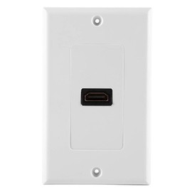 Tosuny Panel de Pared Nuevo 1 Puerto HDMI - Compatible con Dispositivos HDMI o USB - Blanco - 4.45 x 2.75 pulgadas