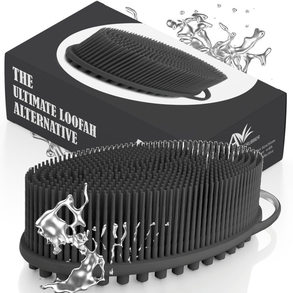 Avilana Avilana Silicone Exfoliating Body Scrubber C Dual-Sided Silicone Loofah