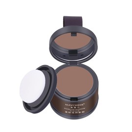 Hairline Powder, Root Touch Up Magical Hair Shadow Powder, Instant Hairline Shadow Cover-Up, Follicle Concealer with Puff Touch, Root Cover Up for Thin/Bald Hair,Hair Powder for Women/Men - Brown 1#