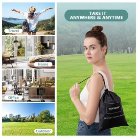 soulern Neck Stretcher Cervical Traction Device for Home Use - Over The Door Cervical Neck Traction Device for Decompression Home Physical Therapy, Portable Neck Traction Device for Neck Pain