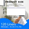 120 Pack Automatic Litter Box Liners, Compatible with SCOOPER YOUNG