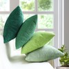 MEKAJUS Pack of 4 Pillow Covers 18x18 Green Decorative Throw