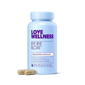 Love Wellness Adiós a la hinchazón | Enzimas digestivas para un alivio rápido de la hinchazón en mujeres | Ayuda a reducir la retención de líquidos y a aliviar los gases | Favorece la salud digestiva