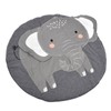 Baby Play Mat Round Cartoon Elephant Pattern Soft Cotton Decoration