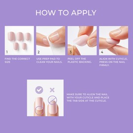 KISS imPRESS No Glue Mani Press On Nails, Color, 'Peevish Pink', Pink, Short Size, Squoval Shape, Includes 30 Nails, Prep Pad, Instructions Sheet, 1 Manicure Stick, 1 Mini File