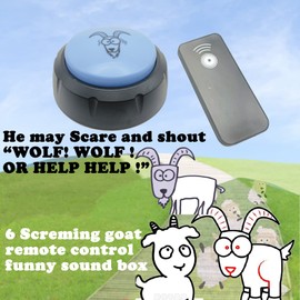 UZCIBU Screaming Box Funny Button Sound Machine Scaring Goat