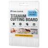 Titan Carve Titanium Cutting Board | Double-Sided Metal Titan Carve