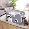Heeyoo Cat House for Indoor Cats - Large Cat Bed