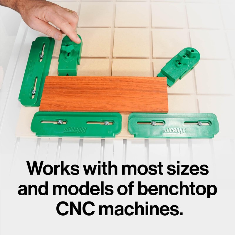 Micro Jig MatchFit CNC Clamping Kit with Easy One-Handed Operation,