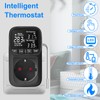 Temperaturregler Steckdose 230V, Digital Thermostat Steckdose mit Fühler für Heiz-