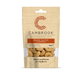 Cambrook - Baked & Salted Cashews, 80g Bag