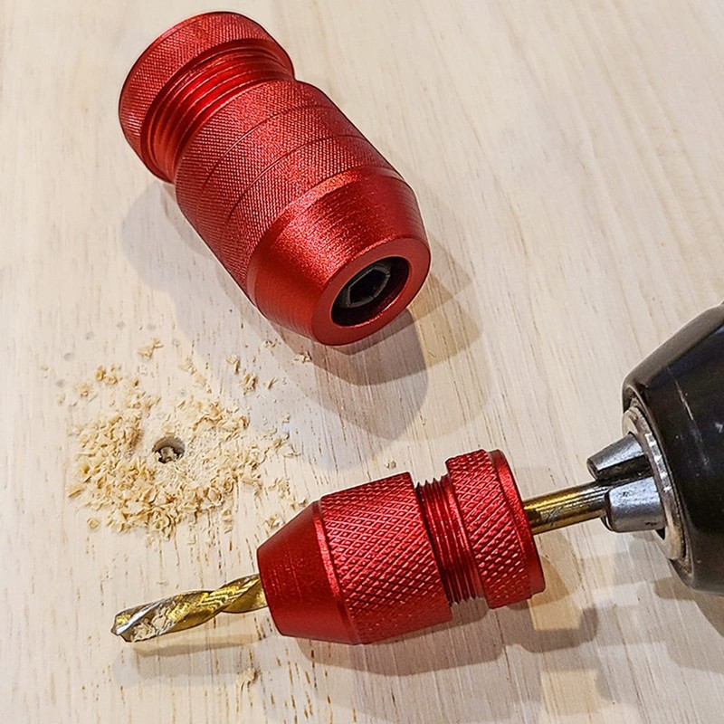 Adjustable Drill Stop Collar, Aluminum Alloy Wood Drill Bit Depth