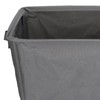 Rolling Slim Laundry Basket On Wheels with Carry Handle Collapsible