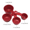 UPware 4-Piece Multi-Purpose Liquid and Dry Melamine Measuring Cups Set,