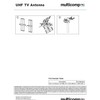 Outdoor UHF Yagi TV Antenna,12-18dBi Gain, 470~862MHz, CH. 21-69