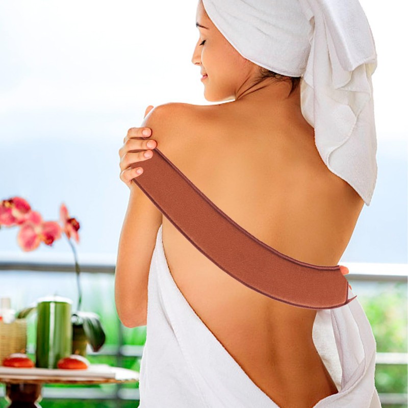 1 Long-Hand Sponge Brush and 1 Body Smear Belt, Bathing