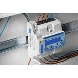 Miratic LCD Digital AC Meter, Electricity Meter with Backlight, 1-Phase Display of Power Consumption with MID Certificate and Pulse Output