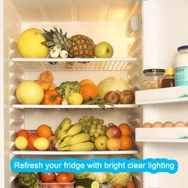 Refrigerator Light Bulb AC100-265V 3.5W Refrigerator Bulb Replacement Frigidaire Fridge Light Bulb 40W 120V 4W KEI D34l Bulb Mini E26 LED Appliance Warm White 3000K Fit Small Fixture Lighting, 2-Pack