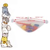 2 PCS Bath Toy Organizer Mesh Storage Bag，Creative triangular bathtub