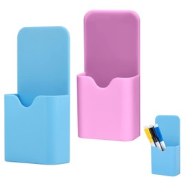 CZNBZIU 2 Magnetic Marker Holder,Magnetic Pen Holder, Pen Organiser, Pen Holder for Whiteboard, Locker, Home Office Supplies