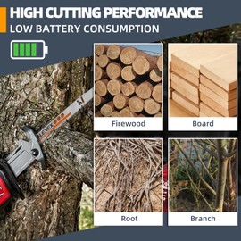 ALEXEX Wood Pruning Reciprocating Saw Blade 9 Inch 5TPI Sawzall Blades for Trees Chrome Vanadium Steel Pruning Blade for Reciprocating Saw, Reciprocating Blade with Handle for Wood Cutting 8 Pack