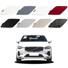 Car Front Bumper Tow Hook Cover Compatible with Volvo XC60 Basic Version 2022 2023 Trailer Cover Cap 32234934 Tow Hook Cap Towing Eye Cap Morning Light Silver