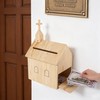 Dmnnlp Offering Boxes for Church, Cross Prayer Request Box with