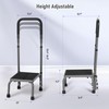 Careboda Step Stool with Handle, Adjustable Foot Stool with Non-Slip