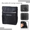 AlveyTech Water-Resistant Saddle Bag (Large, Black) - For Mobility Scooters,