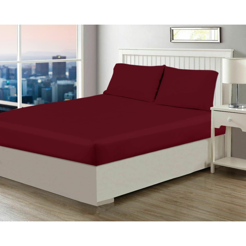 Sapphire Collection Fitted Sheet Non Iron Percale 180 Thread Count