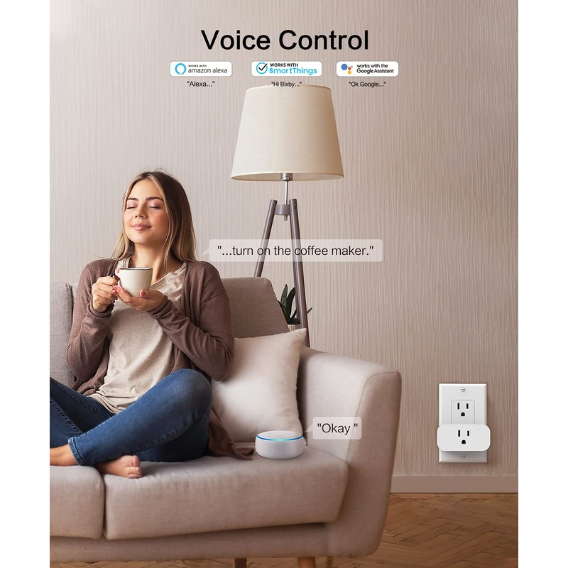 TREATLIFE 4 Pack Smart Plugs That Work with Alexa and