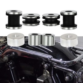 KASIMT Detachable Luggage Rack Backrest Docking Hardware Kit for HARLEY Touring 97-08