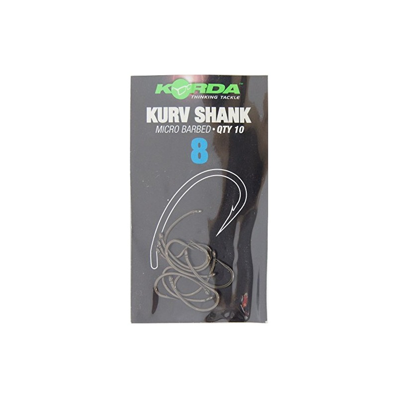 Korda Kurv Shank Hooks - Size 8