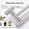 Aktines Pot Filler Faucet with Knob Switch, Wall Mount Over