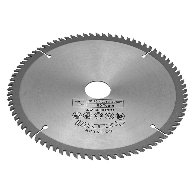 210mm 80 Teeth Bore Diameter 30mm Circular Saw Blade with