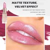Shimmers Lipstick Pearl Pink Color Lip Stick, Glitter Metallic Bright