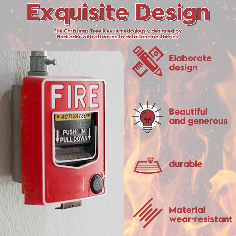 Honkador 25460 Fire Alarm Panel Key,Fire Alarm Box Key for