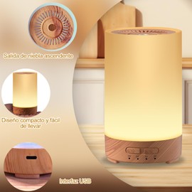 CALLECK Difusor de Aceites Esenciales, Humidificador de Aire Silencioso, Máquina de Aromaterapia Ultrasónica de 7 Colores, 2 Modos de Temporizador, Control Remoto, 2 Niveles de Niebla