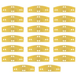 Lord of Battles 20-100pcs Steel Lamellar Armor Plates 20-22 Gauge Craft Scale Armor Medieval Plates for Historical Reenactments (Visby Lamellar Plates (Solid Brass - 20 Pieces)