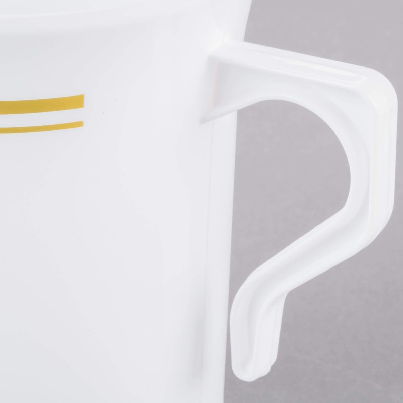 BloominGoods 50 Heavyweight Disposable White Plastic 8 oz. Coffee Mugs